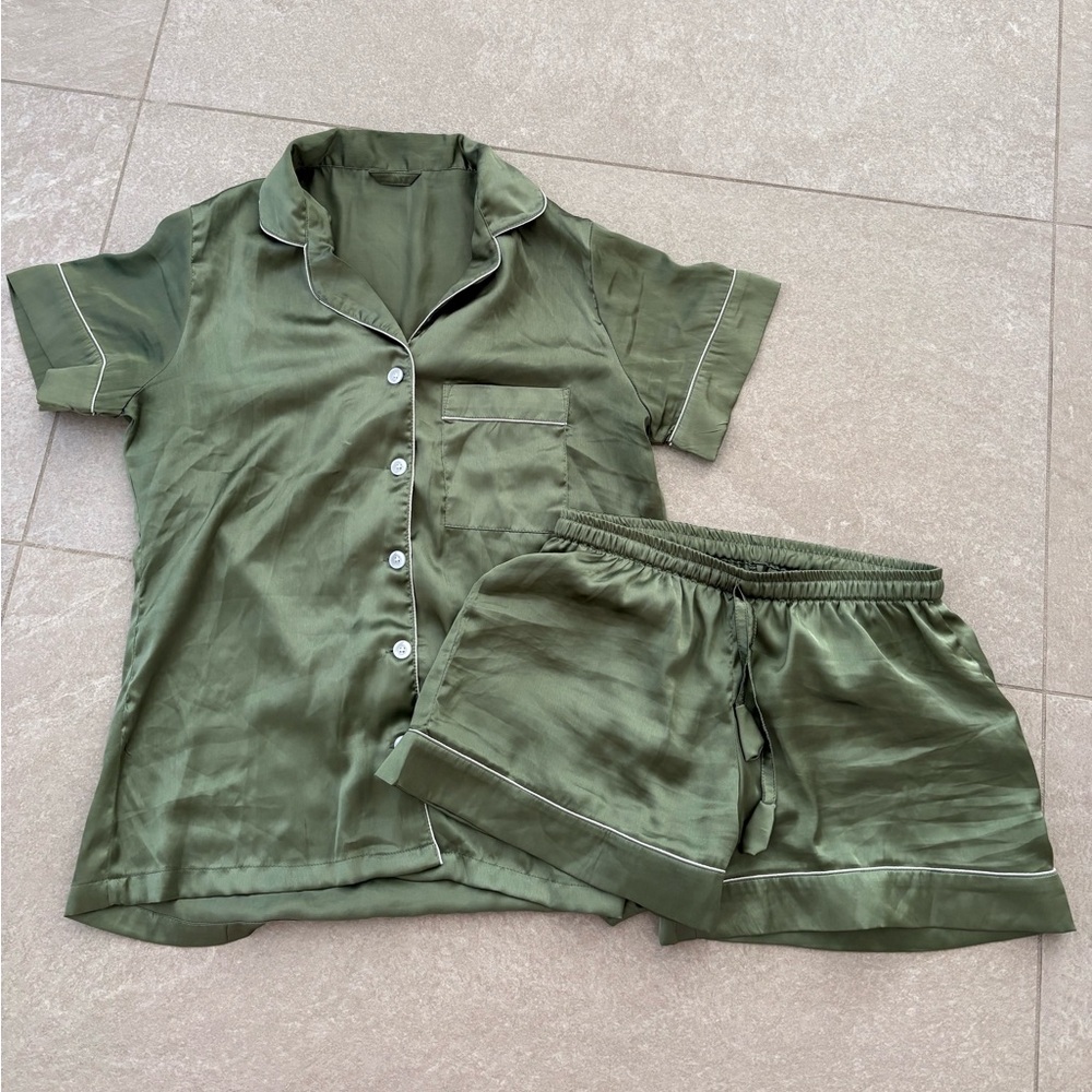 Olive Green Pajama Set